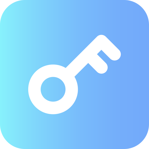sleutel Generic Flat Gradient icoon