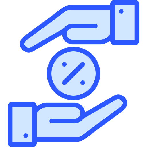 수수료 Generic Blue icon