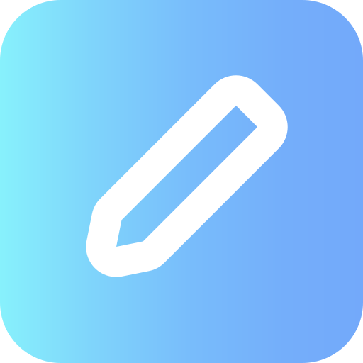 Edit button Generic Flat Gradient icon