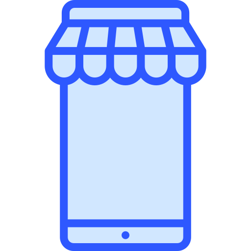 commerce électronique Generic Blue Icône