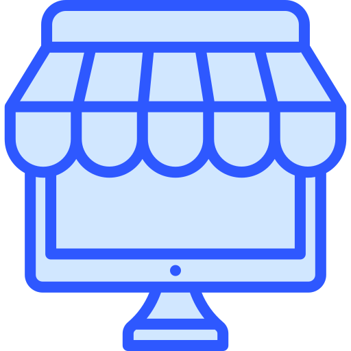 e-commerce Generic Blue icona