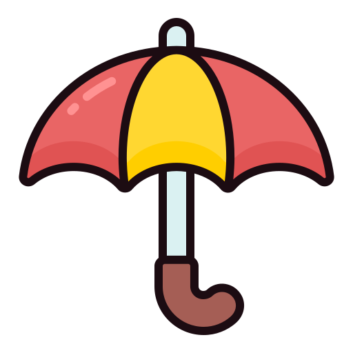guarda-chuva Generic Outline Color Ícone