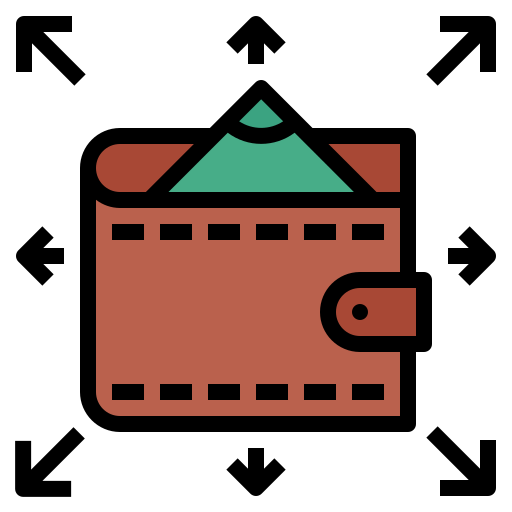 지갑 Generic Outline Color icon