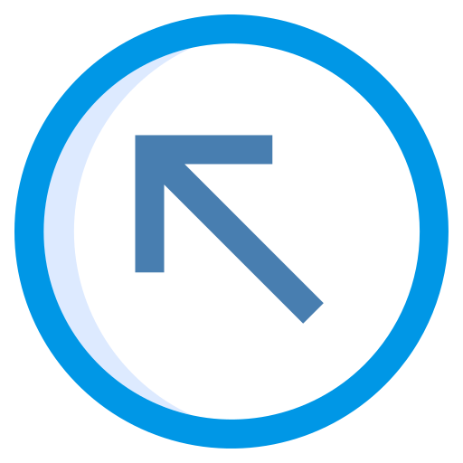 linkerhoek Generic Blue icoon