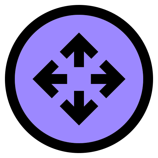 矢印を展開する Generic Outline Color icon