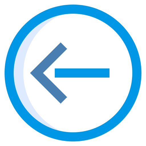 linker pfeil Generic Blue icon