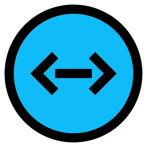 flechas izquierda y derecha Generic Outline Color icono