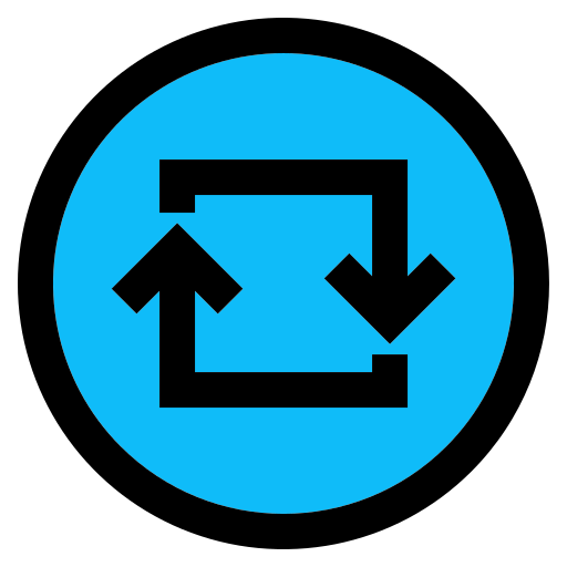 Loop arrow Generic Outline Color icon