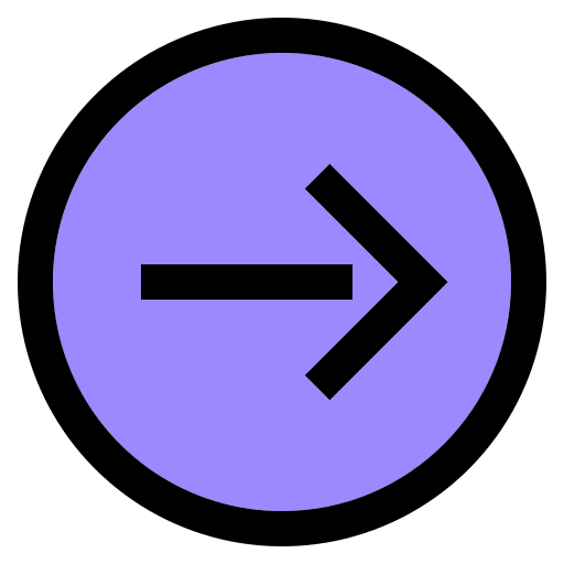 右矢印 Generic Outline Color icon