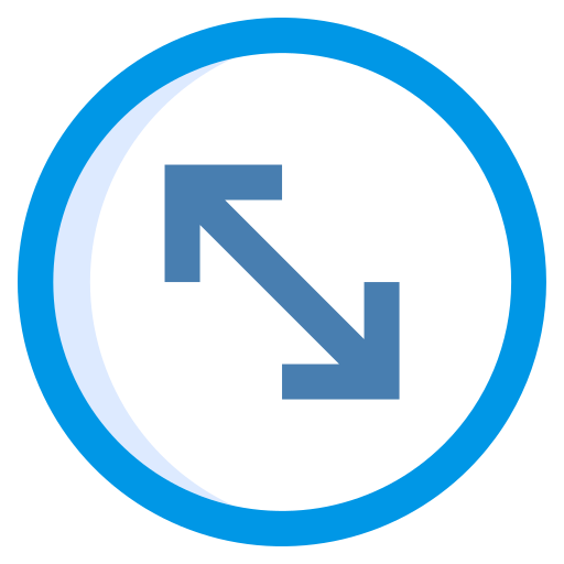 expandir flechas Generic Blue icono