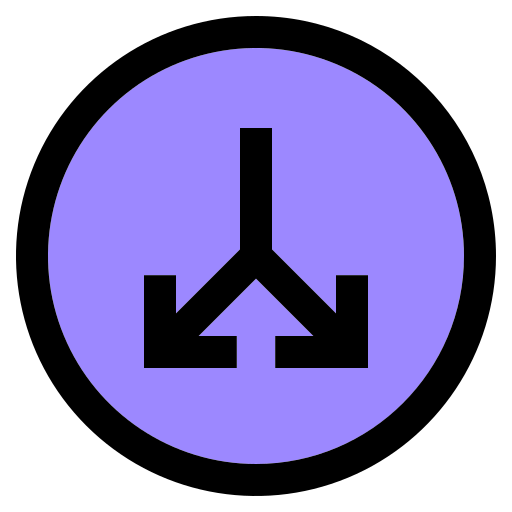 Split Generic Outline Color icon