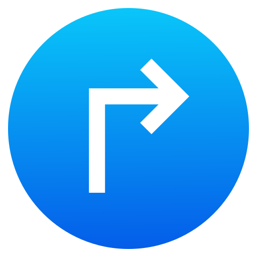 Turn right Generic Flat Gradient icon