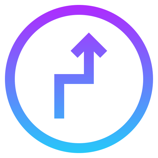 zickzack-pfeil Generic Gradient icon