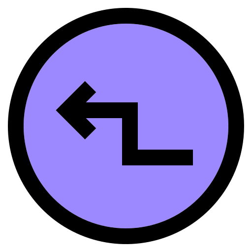 ジグザグ矢印 Generic Outline Color icon