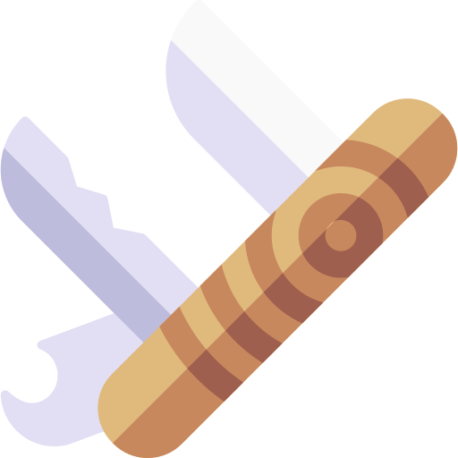 szwajcarski nóż Basic Rounded Flat ikona