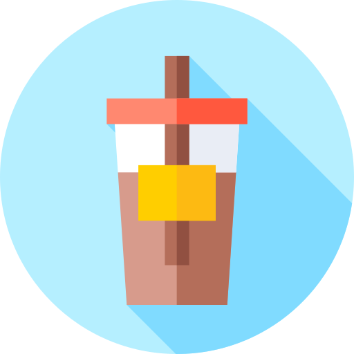 アイスコーヒー Flat Circular Flat icon
