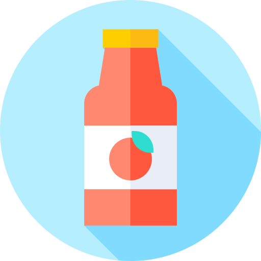 Apple juice Flat Circular Flat icon