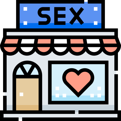 sex shop Detailed Straight Lineal color ikona