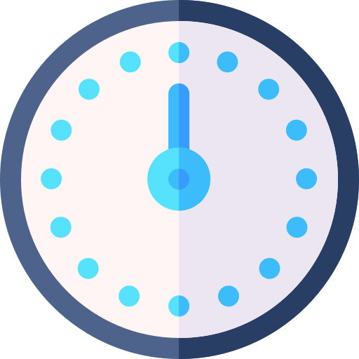 한 시간 Basic Rounded Flat icon