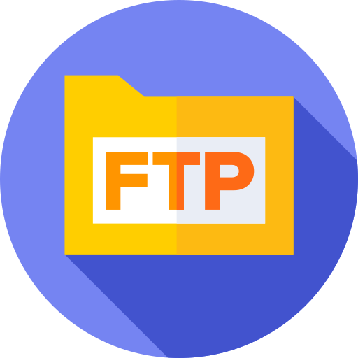 ftp Flat Circular Flat иконка