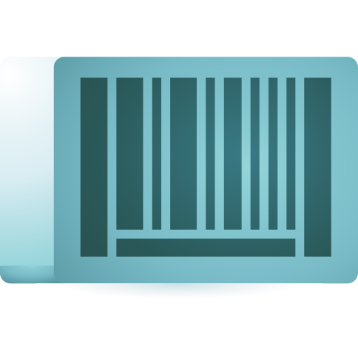 Barcode 3D Toy Gradient icon