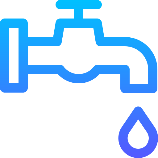 Faucet Basic Gradient Lineal color icon