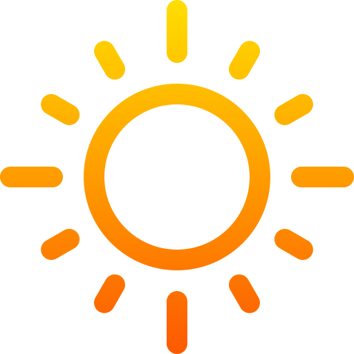 Sun Basic Gradient Lineal color icon