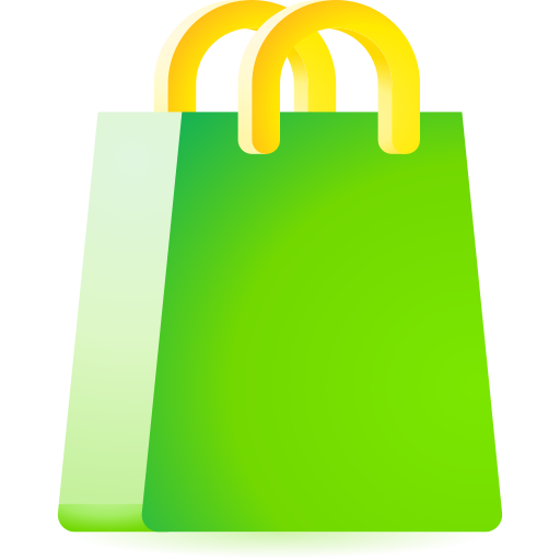 Shopping bag 3D Toy Gradient icon