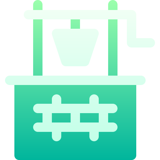 Water well Basic Gradient Gradient icon