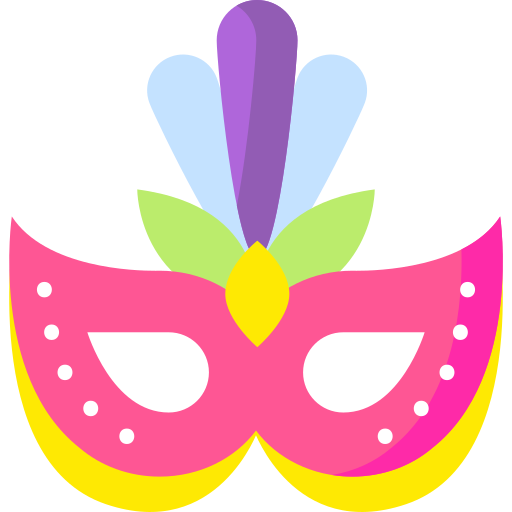 masque de carnaval Special Flat Icône