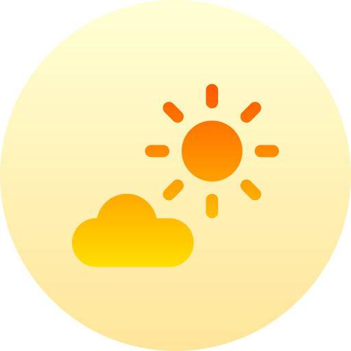 zonnig Basic Gradient Circular icoon