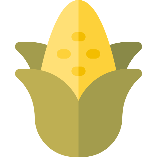 maïs Basic Rounded Flat icoon