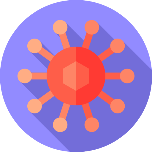 Oncology Flat Circular Flat icon