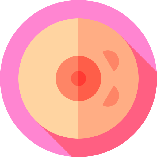 乳癌 Flat Circular Flat icon