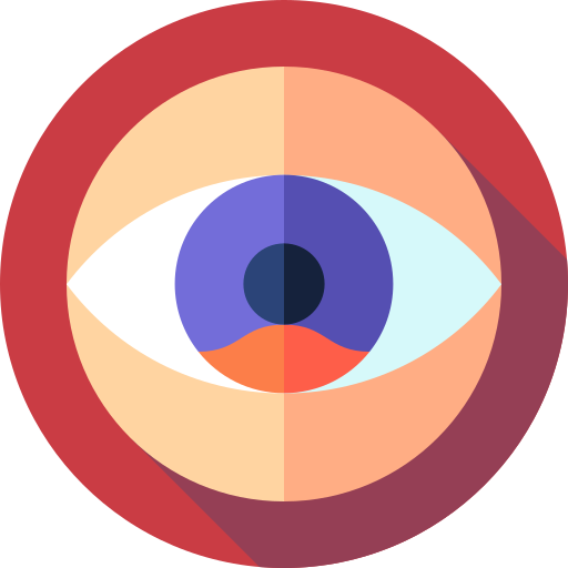 Eye Flat Circular Flat icon