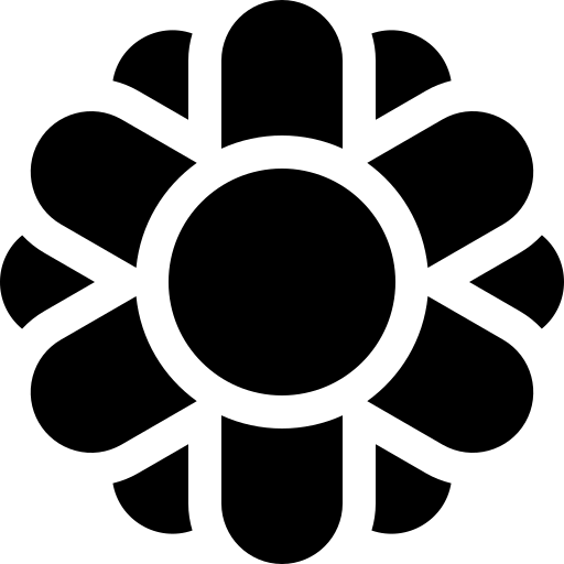 Георгина Basic Rounded Filled иконка