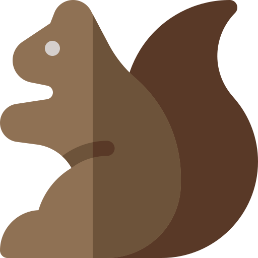 ardilla Basic Rounded Flat icono
