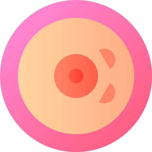乳癌 Flat Circular Gradient icon