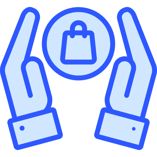 Shopping bag Generic Blue icon