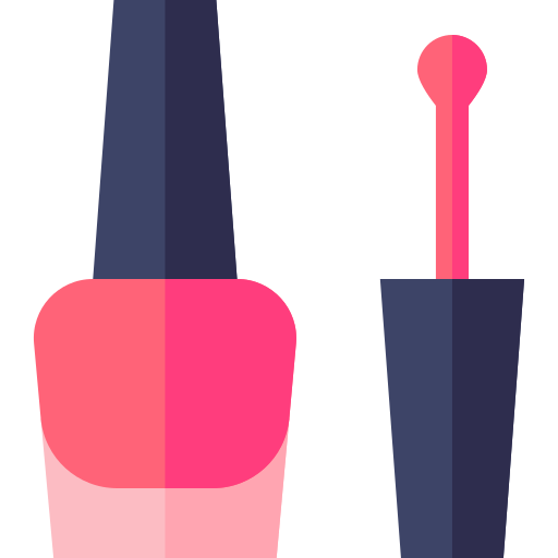 Nail polish Basic Straight Flat icon