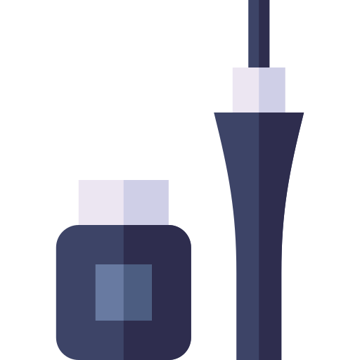 Liquid eyeliner Basic Straight Flat icon