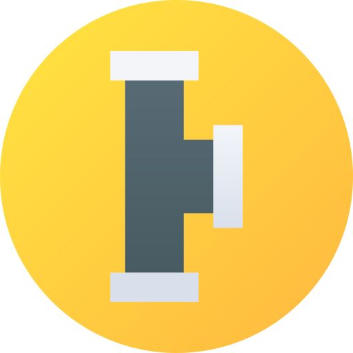 파이프 Flat Circular Gradient icon