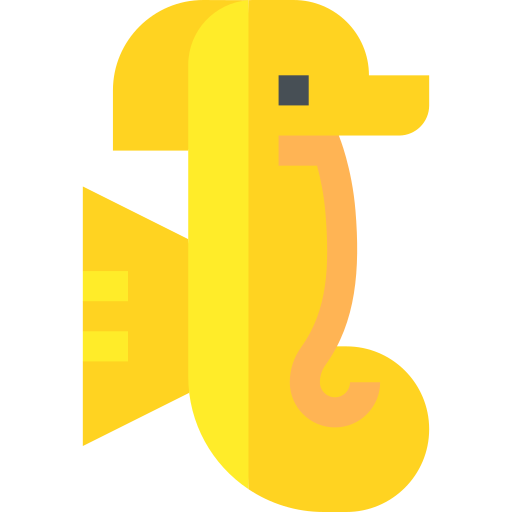 seepferdchen Basic Straight Flat icon
