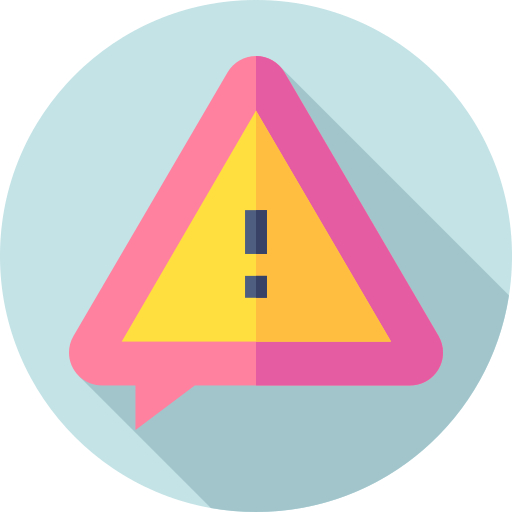 advertencia Flat Circular Flat icono