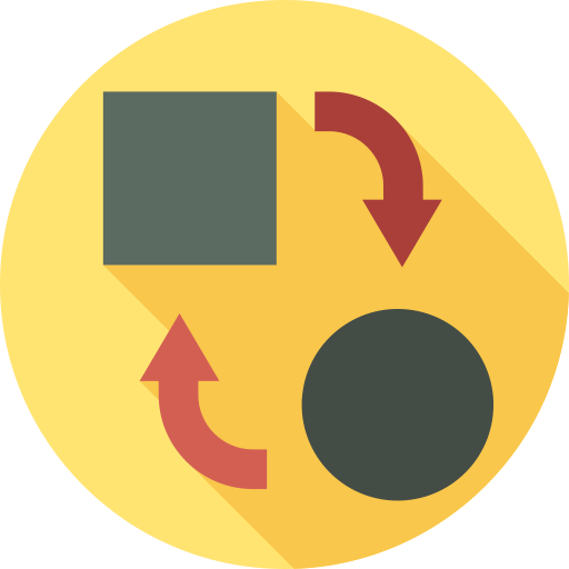zmieniać Flat Circular Flat ikona