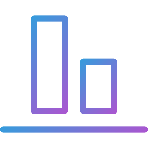 diagramme à bandes Dreamstale Gradient Icône