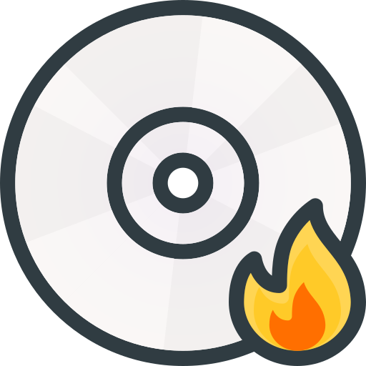 Burn cd Those icons Lineal Color icon