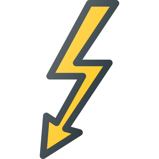 Thunderbolt Those icons Lineal Color icon