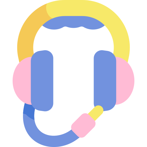 auriculares Kawaii Flat icono