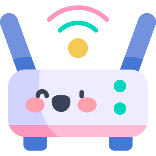 Router Kawaii Flat icon